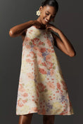 Load image into Gallery viewer, Maeve Sleeveless Crew-Neck Chiffon Mini Dress