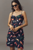 Load image into Gallery viewer, Maeve Printed Buttondown Mini Dress