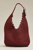 Load image into Gallery viewer, Love Knot Raffia Buckle Slouchy Bag
