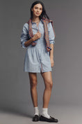 Load image into Gallery viewer, Maeve Long-Sleeve Smocked Waisted Shirtdress