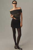 Load image into Gallery viewer, Maeve Off-The-Shoulder Mesh Top
