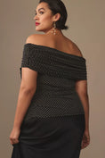 Load image into Gallery viewer, Maeve Off-The-Shoulder Mesh Top
