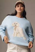 Load image into Gallery viewer, Maeve Crew-Neck Dog Icon Pullover Sweater