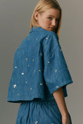 Load image into Gallery viewer, Maeve Chambray Buttondown Top