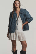 Load image into Gallery viewer, The Hazel Quilted Chambray Jacket by Maeve