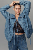 Load image into Gallery viewer, The Hazel Quilted Chambray Jacket by Maeve