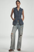 Load image into Gallery viewer, Pilcro Longline Denim Vest