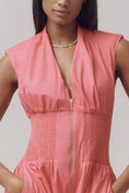 Load image into Gallery viewer, The Tommie Zip-Front Midi Dress