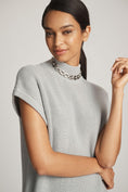 Load image into Gallery viewer, By Anthropologie Short-Sleeve Mock-Neck Sweater Mini Dress