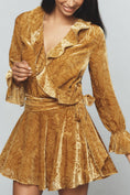 Load image into Gallery viewer, By Anthropologie V-Neck Velvet Mini Dress