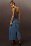 Load image into Gallery viewer, Pilcro Barrel Denim Midi Skirt
