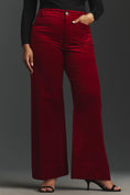 Load image into Gallery viewer, The Colette Cropped Wide-Leg Pants by Maeve: Velvet Edition