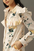Load image into Gallery viewer, Pilcro Long-Sleeve Ruffled Denim Mini Shirt Dress