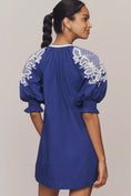 Load image into Gallery viewer, Maeve Embroidered V-Neck Mini Dress