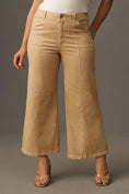Load image into Gallery viewer, The Delaney Crop Clean-Seamed High-Rise Wide-Leg Jeans by Maeve