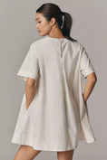 Load image into Gallery viewer, The Emmy Short-Sleeve Swing Mini Dress by Maeve: Graphic Edition