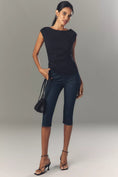 Load image into Gallery viewer, Maeve Short-Sleeve Structured Asymmetric Top