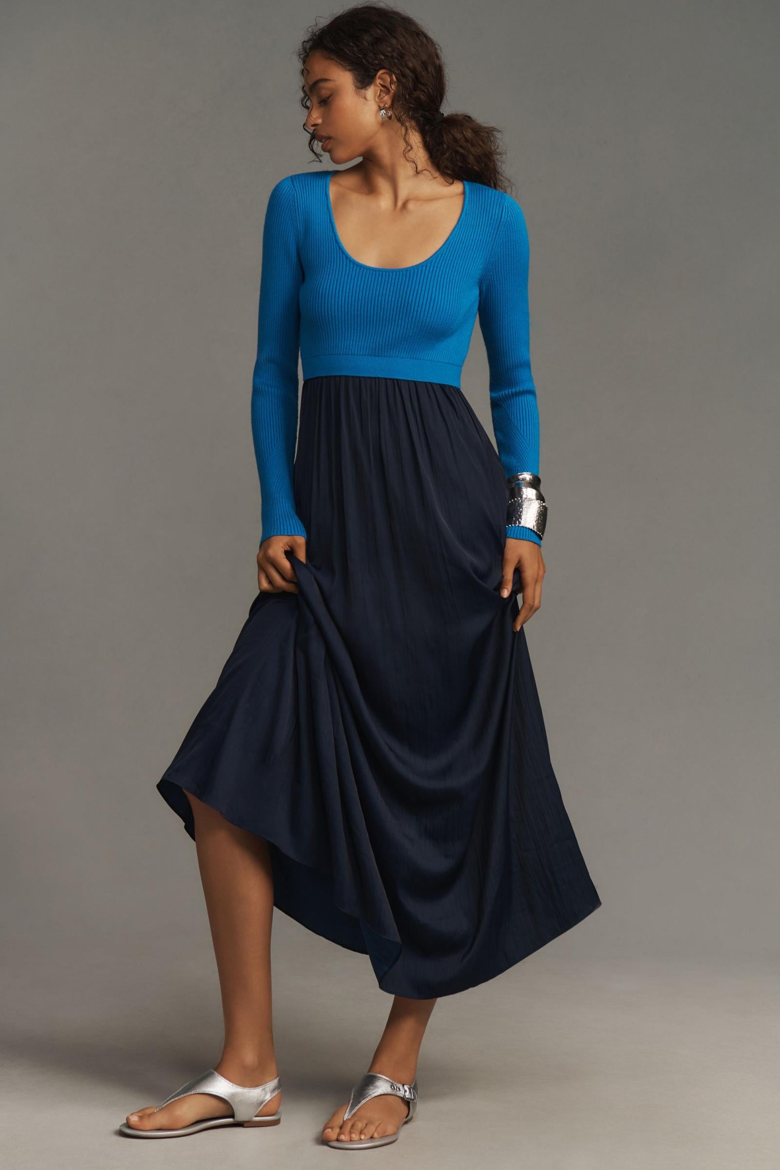 the thea twofer sweater dress The Thea Twofer Sweater Dress: Scoop-Neck Edition – katie + hubbell