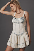 Load image into Gallery viewer, Pilcro Square-Neck Drop-Waist Romper