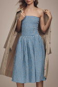 Load image into Gallery viewer, Maeve Strapless Smocked Midi Dress