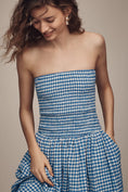 Load image into Gallery viewer, Maeve Strapless Smocked Midi Dress