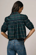 Load image into Gallery viewer, The Leandra Taffeta Shirred Yoke Blouse by Maeve