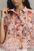 Load image into Gallery viewer, Pilcro Boxy Lace Buttondown Shirt