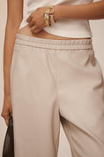 Load image into Gallery viewer, The Izzie Relaxed Pull-On Barrel Trousers by Pilcro: Faux Leather Edition