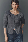 Load image into Gallery viewer, Maeve Pointelle Wool-Blend Cardigan Sweater