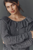 Load image into Gallery viewer, Maeve Pointelle Wool-Blend Cardigan Sweater