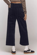 Load image into Gallery viewer, The Colette Cropped Wide-Leg Pants by Maeve: Plaid Corduroy Edition
