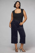 Load image into Gallery viewer, The Colette Cropped Wide-Leg Pants by Maeve: Plaid Corduroy Edition