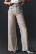 Load image into Gallery viewer, Pilcro Sequin High-Rise Wide-Leg Skater Jeans