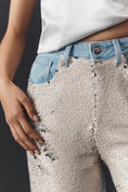 Load image into Gallery viewer, Pilcro Sequin High-Rise Wide-Leg Skater Jeans