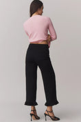 Load image into Gallery viewer, The Colette Ruffle-Hem Knit Wide-Leg Pants by Maeve