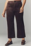 Load image into Gallery viewer, The Colette Scallop Pocket Corduroy Crop Wide-Leg Pants by Maeve