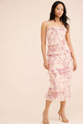 Load image into Gallery viewer, Let Me Be Tiered Floral Smocked Midi Dress