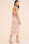 Load image into Gallery viewer, Let Me Be Tiered Floral Smocked Midi Dress