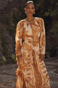 Load image into Gallery viewer, Farm Rio x Anthropologie Long-Sleeve Jacquard Maxi Dress