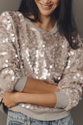 Load image into Gallery viewer, Maeve Long-Sleeve Sequin Sweatshirt