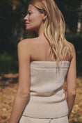 Load image into Gallery viewer, Flat White Wool Strapless Top