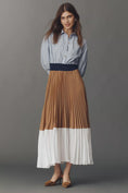 Load image into Gallery viewer, The Somerset Colourblock Pleated Twofer Maxi Dress