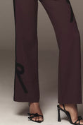 Load image into Gallery viewer, Maeve Ribbon Slim Flare Trouser