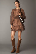 Load image into Gallery viewer, The Somerset Long-Sleeve Organza Mini Dress