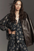 Load image into Gallery viewer, The Estela Sheer Embellished Blouse
