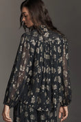 Load image into Gallery viewer, The Estela Sheer Embellished Blouse