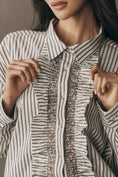 Load image into Gallery viewer, Pilcro Crystal-Embellished Relaxed Buttondown Shirt
