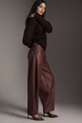 Load image into Gallery viewer, Pilcro Faux Leather Twisted Balloon Pants