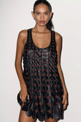 Load image into Gallery viewer, Maeve Faux Leather Sleeveless Swing Dress