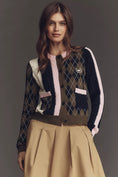 Load image into Gallery viewer, Maeve Mixed Argyle Cardigan